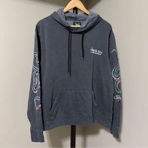 Ed Hardy Hoodie Tattoo Art Sz M Grey